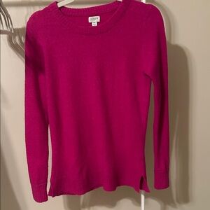 J. Crew Fuchsia Crew Neck Sweater